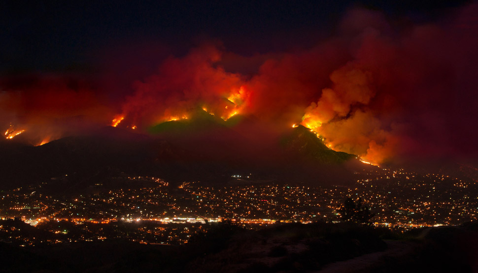 Wildfire over LA